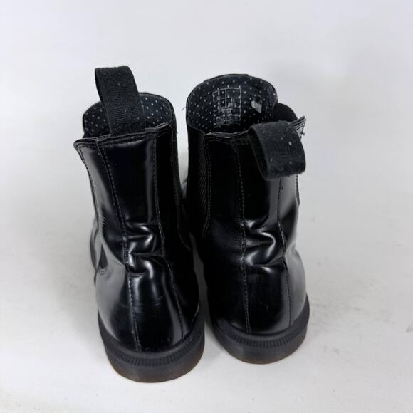 Dr. Martens Flora Smooth Chelsea Boots Women's 10 Black Leather Ankle Pull-On - Picture 7 of 10